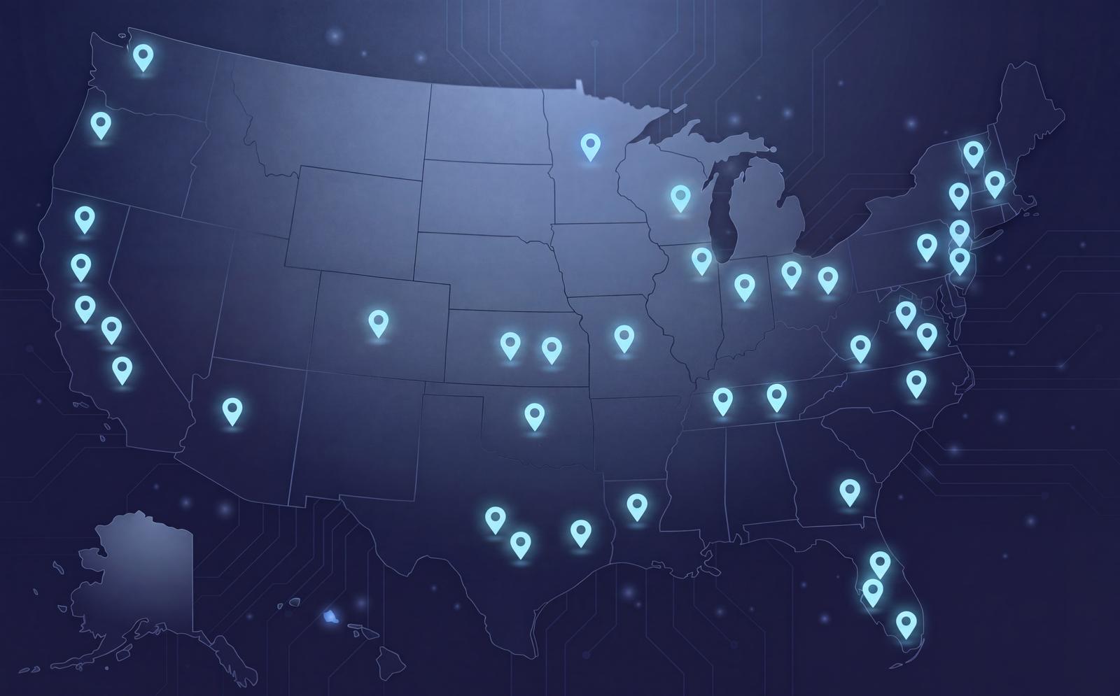 hi-tequity national deployment footprint across the United States